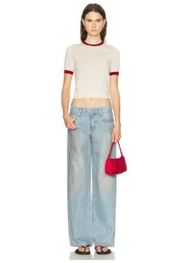 SLVRLAKE Mica Wide Leg Jeans Don't Think Twice Size 27